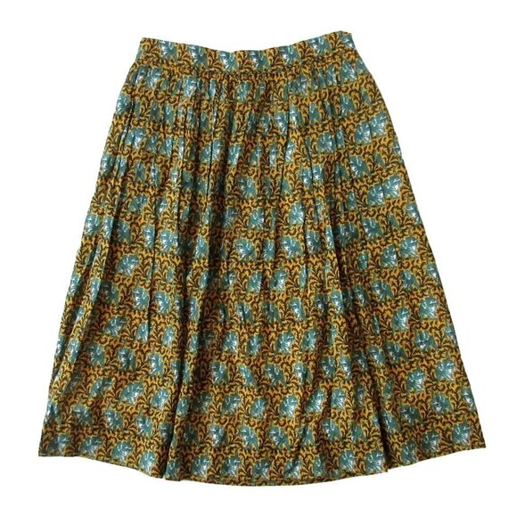 NWT J.Crew x Drake's A-line in Dark Curry Ratti Elephant Print Skirt 0 $128 - Picture 1 of 4